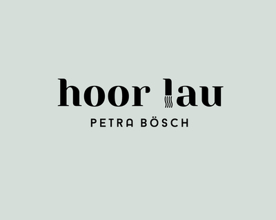 Petra Bösch "hoor lau" – Branding