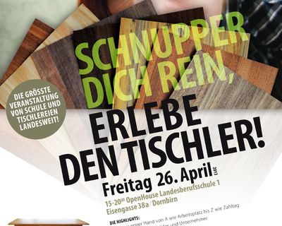"Erlebe den Tischler"